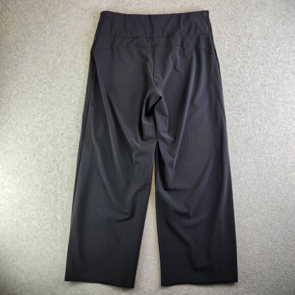 Athleta Pants Womens XL Black Meridian Wide Leg Luna Fabric Work Travel Commute - Picture 3 of 14